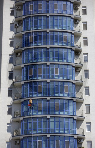 Moderne Hausfassade in Kiew