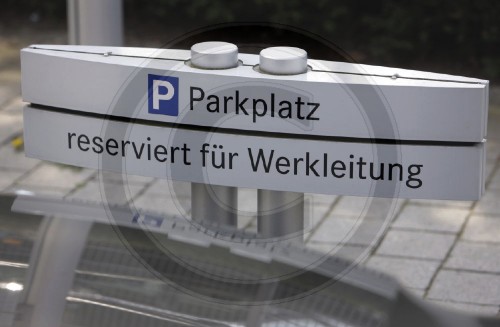 Parkplatz fuer Werkleitung