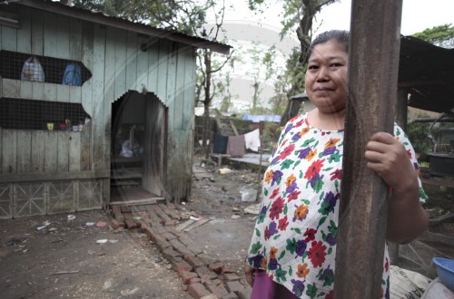Frau in Rangun
