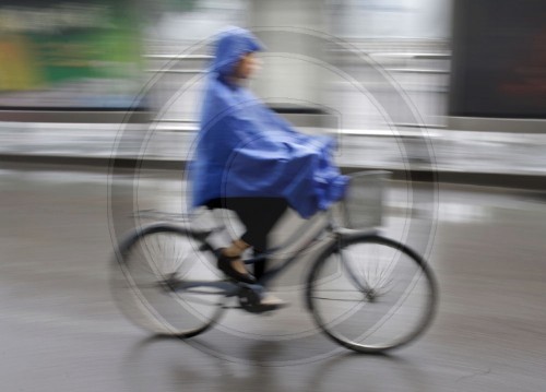 Fahrradfahrer in Peking