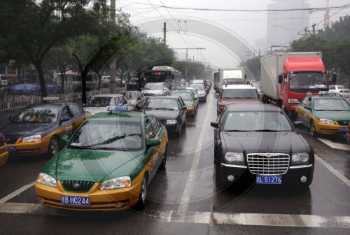 Strassenkreuzung in Peking