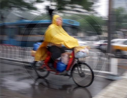 Mopedfahrer in Peking