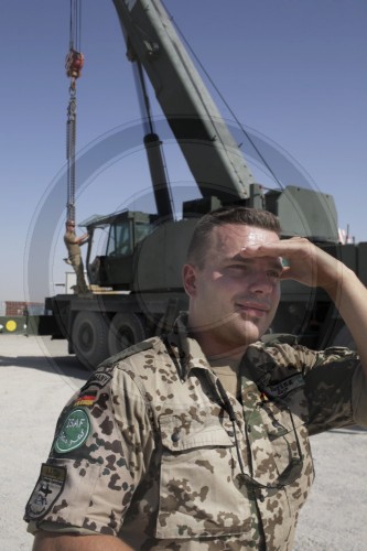 Deutscher ISAF Soldat in Afghanistan