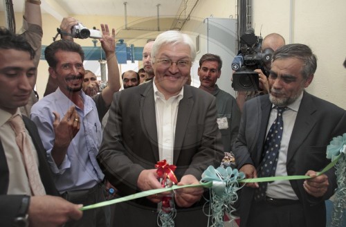 STEINMEIER eroeffnet Trinkwasserprojekt der KFW in Herat