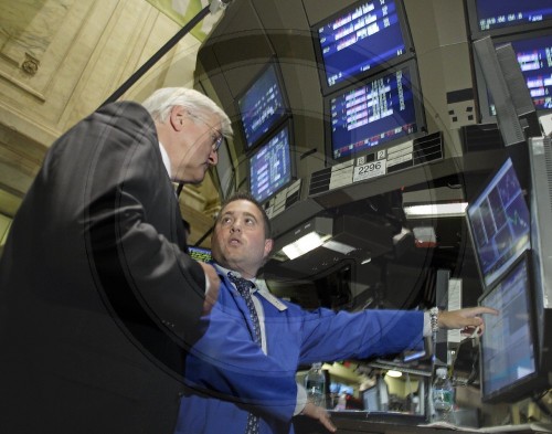 STEINMEIER besucht die Boerse in New York