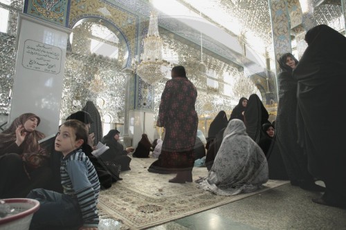 Frauen in der Moschee in Damaskus