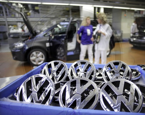 Produktionsstrasse bei Volkswagen