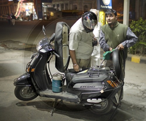 Tankstelle in Neu Delhi