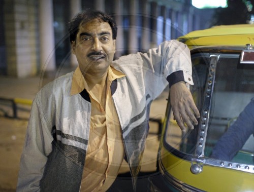 Taxifahrer in Neu Delhi