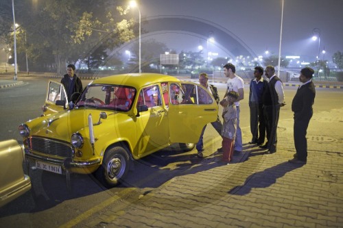 Taxifahrer in Neu Delhi