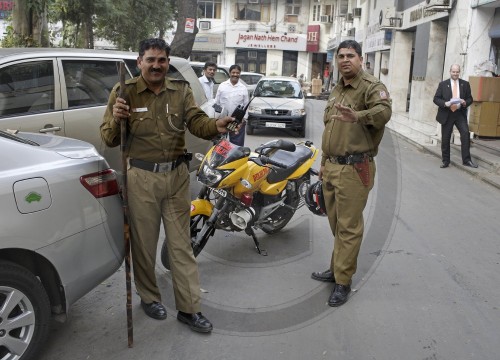 Polizei in Neu Delhi