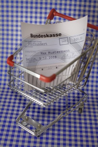 Barscheck der Bundeskasse