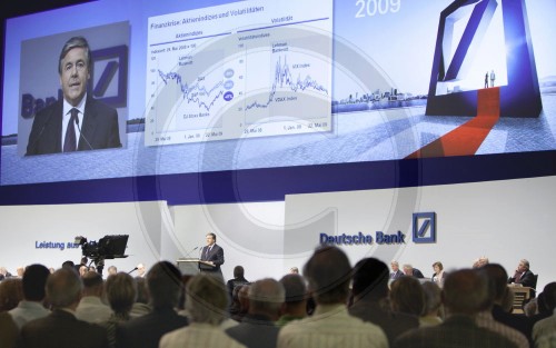 Josef ACKERMANN spricht auf der Hauptversammlung Deutsche Bank 2009