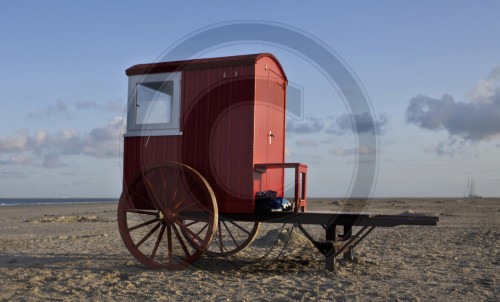 Badekarren am Nordstrand auf Borkum