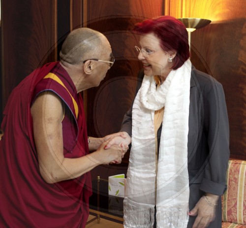 Dalai Lama und Heidemarie Wieczorek-Zeul