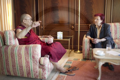 Dalai Lama und Heidemarie Wieczorek-Zeul