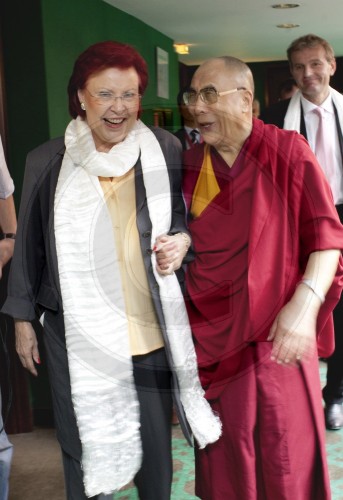 Dalai Lama und Heidemarie Wieczorek-Zeul