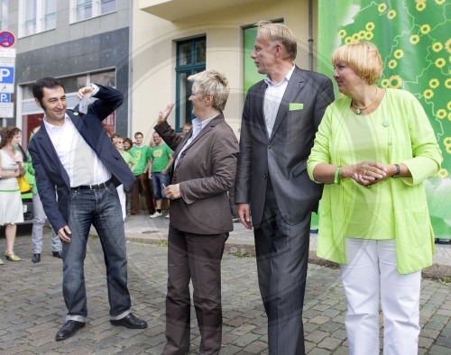 Auftakt der Deutschlandtour zur Bundestagswahl von Buendnis 90 / Die Gruenen.