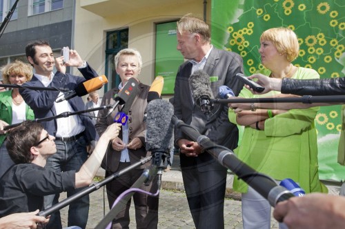 Auftakt der Deutschlandtour zur Bundestagswahl von Buendnis 90 / Die Gruenen.