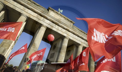 Die Linke am Brandenburger Tor