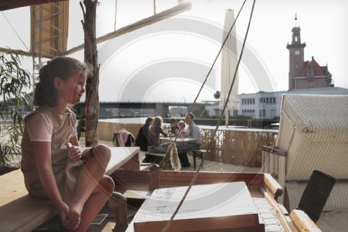 Strandbar am Hafen von Dortmund