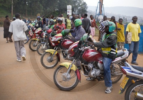 Motoradtaxis in Kigali