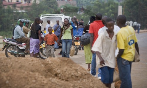 Strassenszene in Kigali