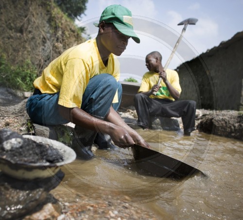 Minenarbeiter in Afrika