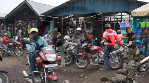 Strassenszene in Goma