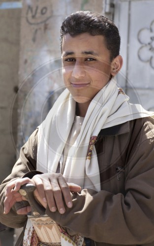 Junger Mann in Sanaa