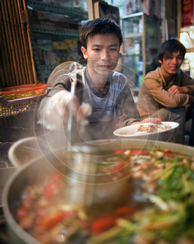 Kleine Garkueche in Hanoi