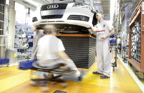 Produktion des A3 bei Audi