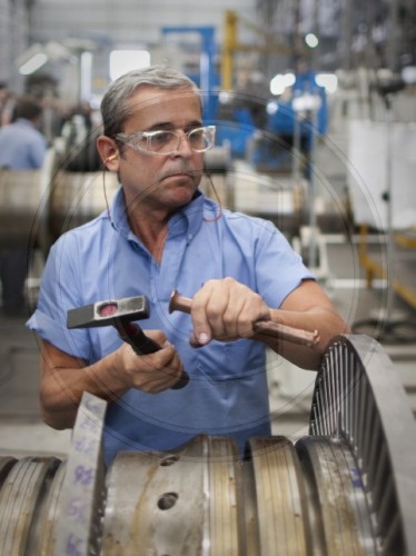 Arbeiter bei Siemens do Brasil