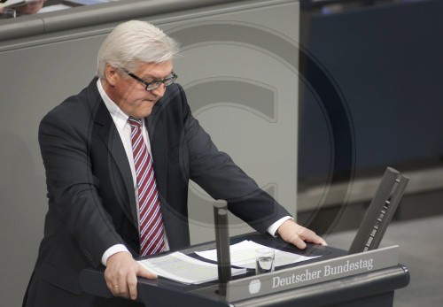 Frank-Walter STEINMEIER im Bundestag