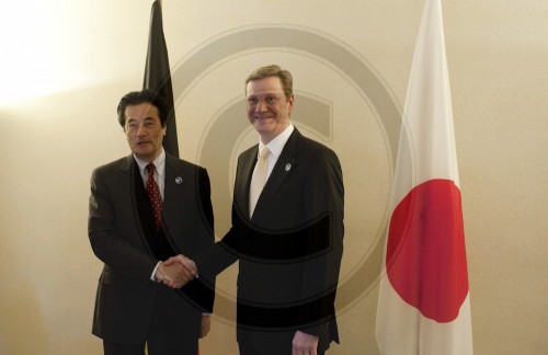 Katsuya OKAD, Aussenminister Japan und Guido WESTERWELLE , AM Deutschland