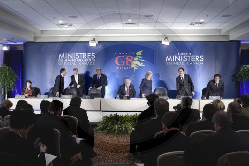 Pressekonferenz G 8 Gipfel in Ottawa