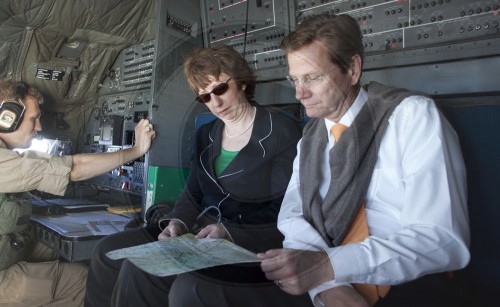 WESTERWELLE auf dem Weg nach Kabul