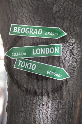 Hinweisschilder Beograd , Tokio , London | Signs Beograd , Tokyo , London