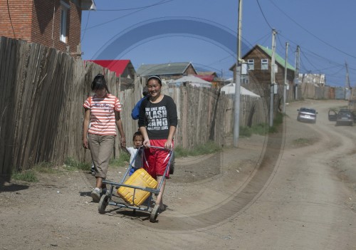 Ger-Viertel in Ulan Bator|Ger district in Ulan Bator