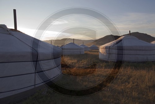 Ger-Camp in der Mongolei|Ger camp in Mongolia