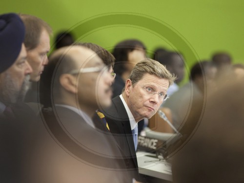 Guido WESTERWELLE , FDP , Bundesaussenminister  in New York