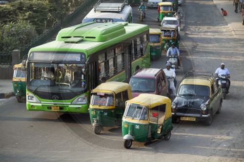 Strassenverkehr in Neu Delhi | Road traffic in New Delhi