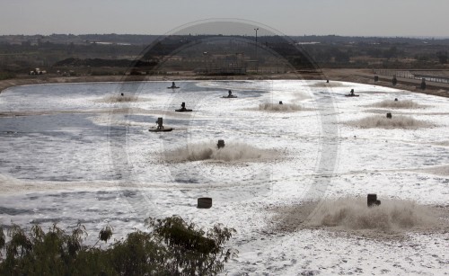 Klaerwerk in Gaza|Sewage treatment plant in Gaza