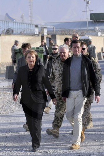 Bundeskanzlerin Angela Merkel besucht Afghanistan|Chancellor Angela Merkel visiting Afghanistan