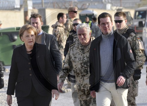 Bundeskanzlerin Angela Merkel besucht Afghanistan|Chancellor Angela Merkel visiting Afghanistan