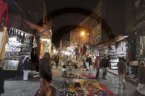 Marktstaende in Sanaa | Market stalls in Sanaa