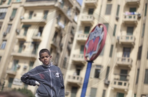 Junge auf dem Tahrir-Platz