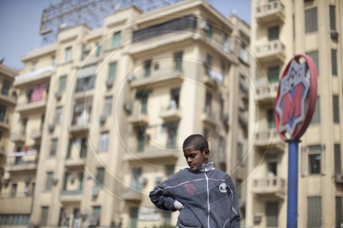 Junge auf dem Tahrir-Platz