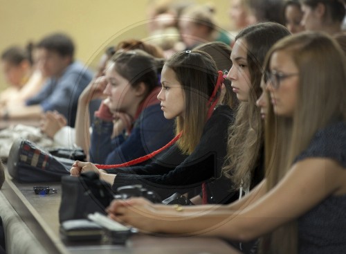 Studenten an der Universitaet in Kaliningrad