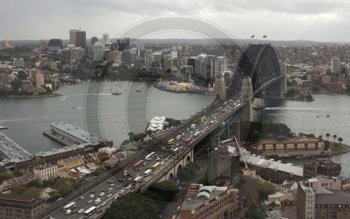 View of the Harbour Bridge and Sydney Harbour, Australia, 01.06.2011
